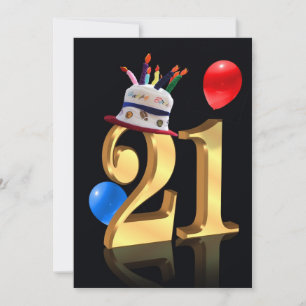 21st birthday party invitation