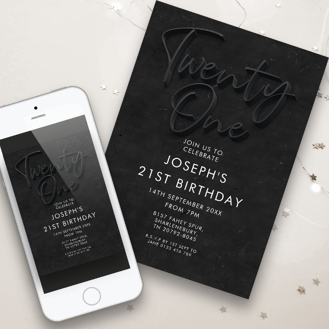 21st Birthday Party  Invitation (Creator Uploaded)
