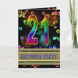 21st Birthday party Invitation