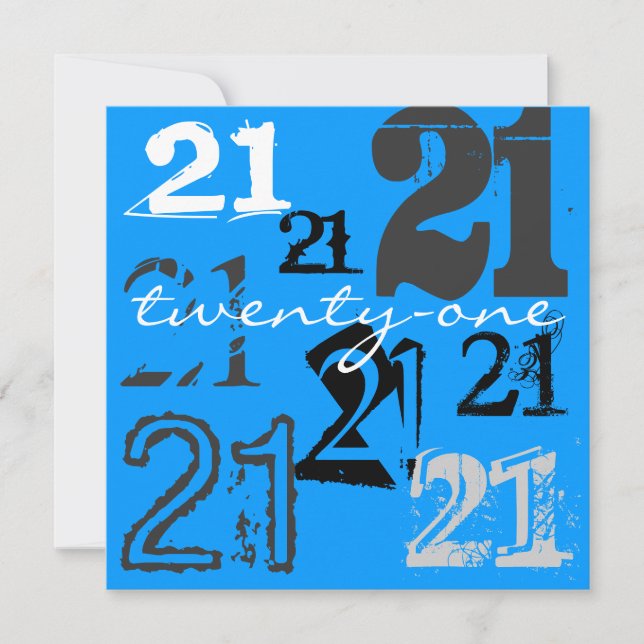 21st Birthday Party Invitations (Front)