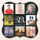 21st birthday party photo collage guy black