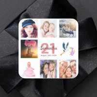 21st birthday party photo collage