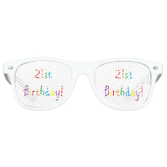 "21st Birthday" Party Shades (Front)