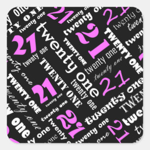 21st Birthday Party Sticker
