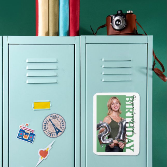 21st Birthday Photo college Party  Magnet (Creator Uploaded)