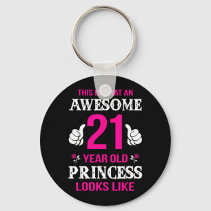 21st Birthday Quote 21 Years Old Birthday Gift Key Ring