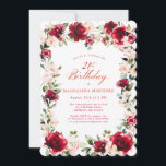21st Birthday Red Rose Pink Peony Floral Invitation<br><div class="desc">Red roses and blush pink peonies are nestled in dark green leaves on this beautiful and unique birthday invitation. Classic script calligraphy lets your guests know it's a milestone birthday and who the birthday celebrant is. This item is part of the Red Rose Pink Peony collection. It contains the templates...</div>