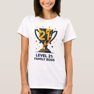 21st Birthday Shirts for Family - Level 21