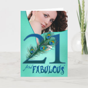 21st Birthday template Cards