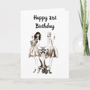 **21st BIRTHDAY** WISHES FOR AMAZING YOUNG LADY Card
