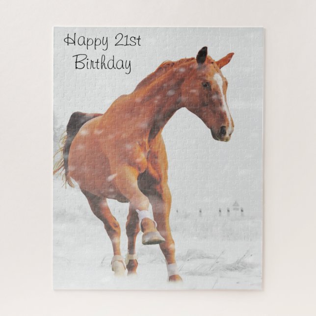 21st Birthday Wishes. Jigsaw Puzzle (Vertical)