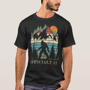 21st Birthday Yeti Bigfoot T-Shirt
