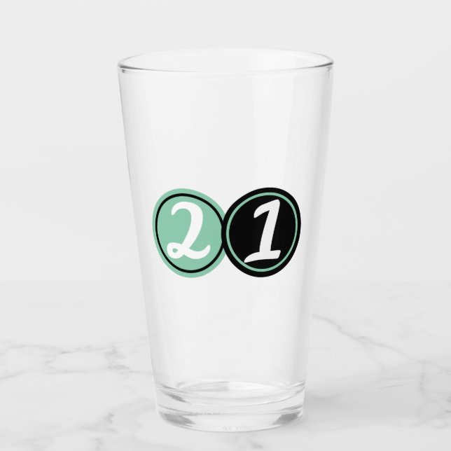 21ST Celebration  Glass (Front)