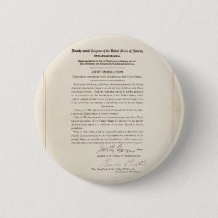 21st Constitutional Amendment Ending Prohibition 6 Cm Round Badge