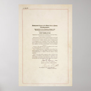 21st Constitutional Amendment Ending Prohibition Poster