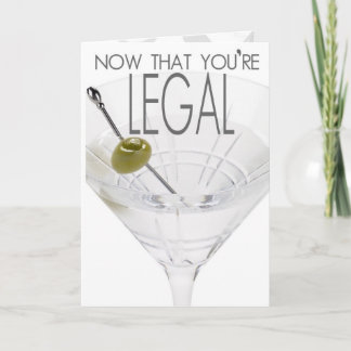 21st Fake I.D. Birthday Card