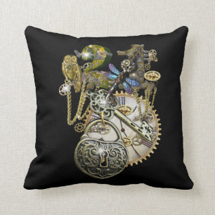 21st Steampunk Birthday Cushion