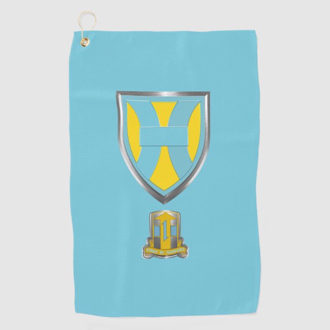 21st Theatre Command Customised Patch Insignia Golf Towel (Front)