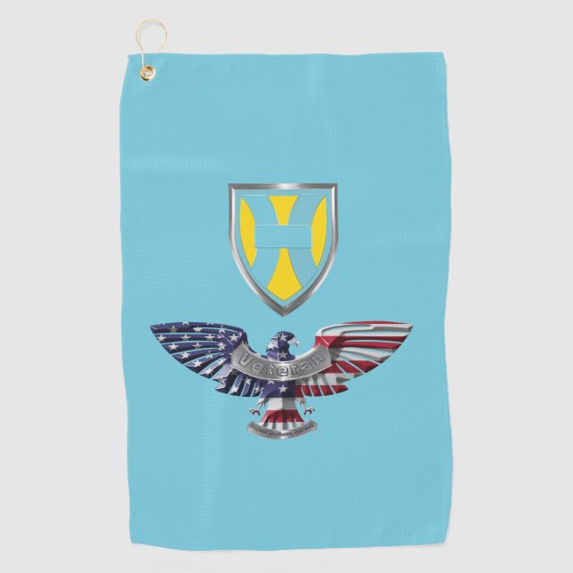 21st Theatre Command Eagle Golf Towel (Front)