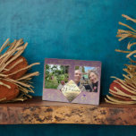 21st Wedding Anniversary 2PhotosBrass and Iolite Plaque<br><div class="desc">I designed this photo plaque dedicated to their 21st wedding anniversary, with a nod to the traditional gifts of iolite stone and brass to mark their milestone in this delightful, original design!</div>