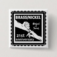 21st wedding anniversary brass nickel traditional