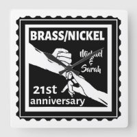 21st wedding anniversary brass nickel traditional