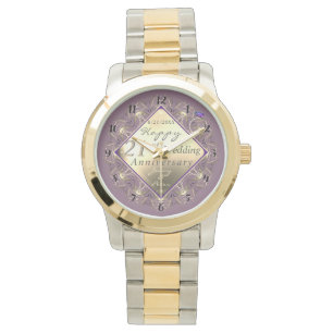 21st Wedding Anniversary Brass Watch