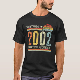 21th B Day Gifts Vintage 2002 Limited Edition 21 T-Shirt