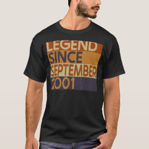 21th Birthday 21 Years Old Legend Since September T-Shirt