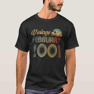 21Th Birthday February 2001 Decoration Men Women 2 T-Shirt
