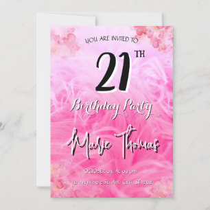 21th Birthday Invitation
