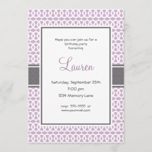 21th Birthday Invitation