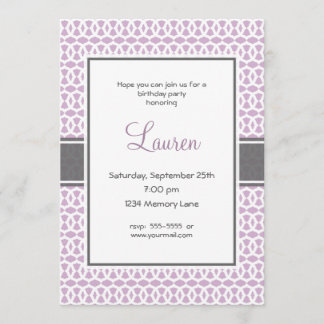 21th Birthday Invitation