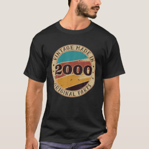 21Th Birthday Retro Vintage 21 Years Old Made In 2 T-Shirt