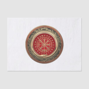 [220] Vegvisir - Viking Gold Magic Runic Compass Tissue Paper