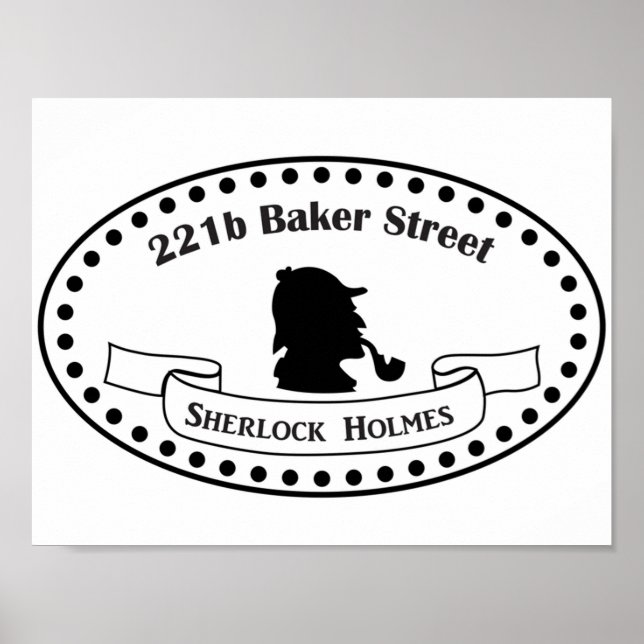 221b Baker Street Sherlock Holmes BBC TV show Sher Poster (Front)