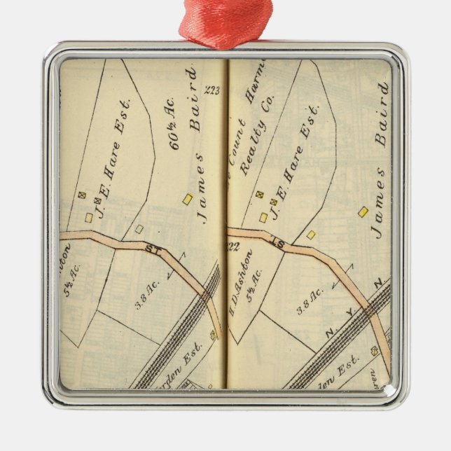 222223 Harrison, Mamaroneck Metal Ornament (Front)