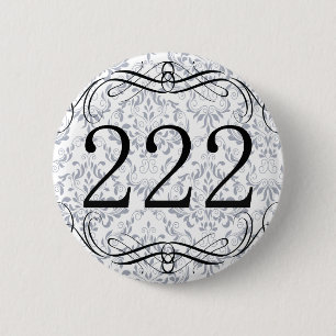 222 Area Code 6 Cm Round Badge