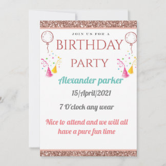 222 birthday invitation