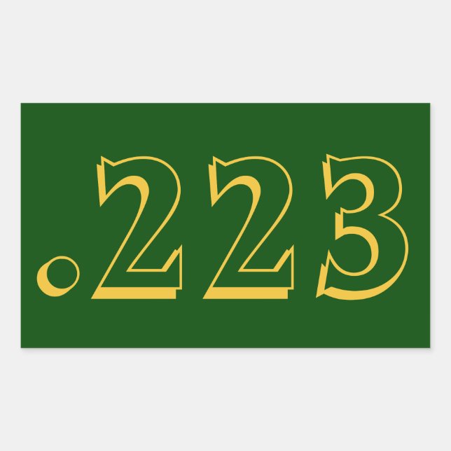 .223 Ammo Sticker (Front)
