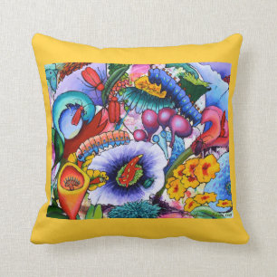 2240 Creatures In Our Garden Cushion - Crocus