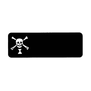 22427-pirate-flag-emanuel-wynne-vector PIRATE SKUL Return Address Label
