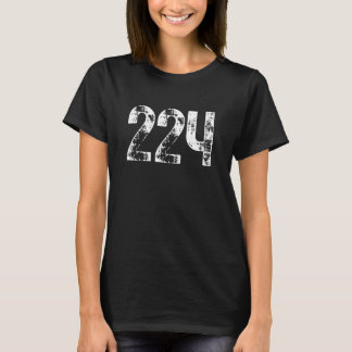 224 Area Code Elgin IL Mobile Telephone Area Code  T-Shirt