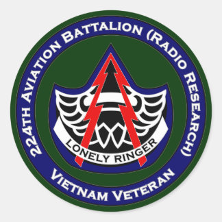 224th Avn 2 Classic Round Sticker