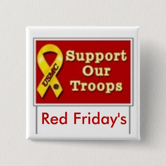 227419322v10_150x150_Front, Red Friday's 15 Cm Square Badge (Front)