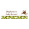 22.5"x7.5" Personalised Banner Forest Friends Owl