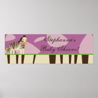 22.5"x7.5" Personalised Banner Jucana Purple