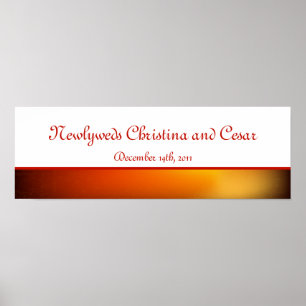 22.5"x7.5" Personalised Banner Moroccan Lantern Poster