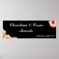 22.5"x7.5" Personalised Colourful Lotus Flower bla
