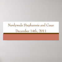 22.5"x7.5" Personalised Pink/Brown Mason Jars